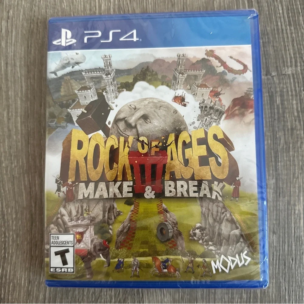 Rock of Ages III 3: Make & Break PS4 BRAND NEW FACTORY SEALED PlayStation 4